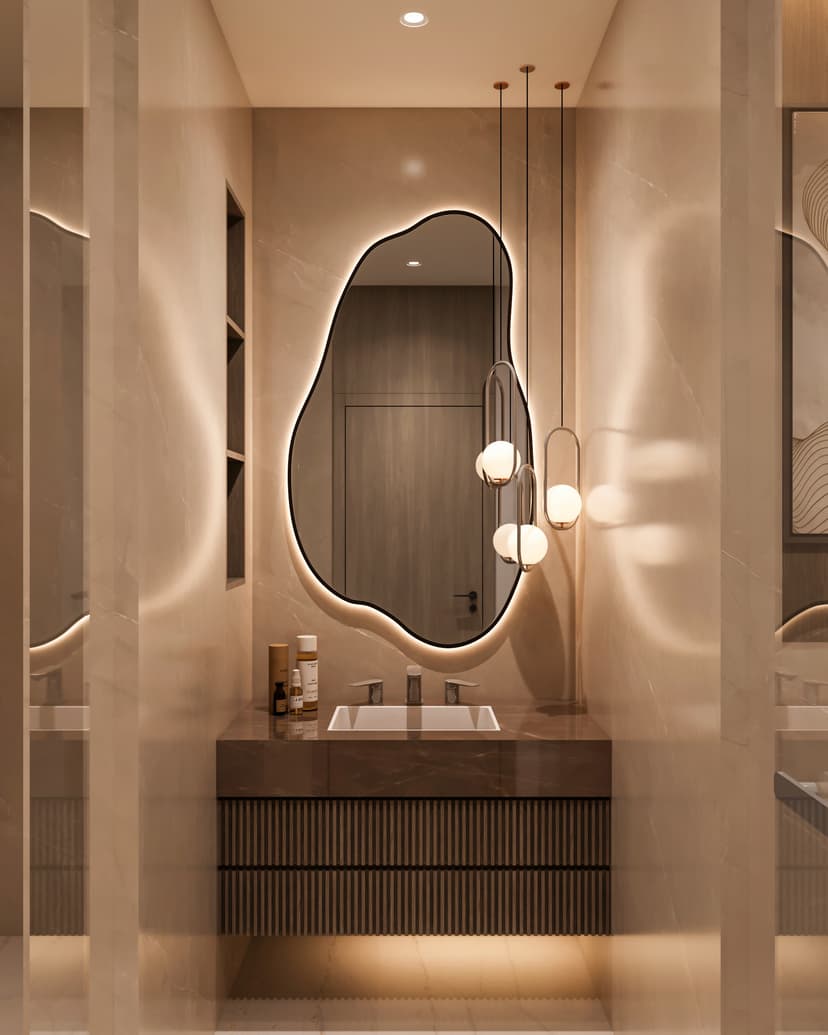 Bathroom with premium fixtures