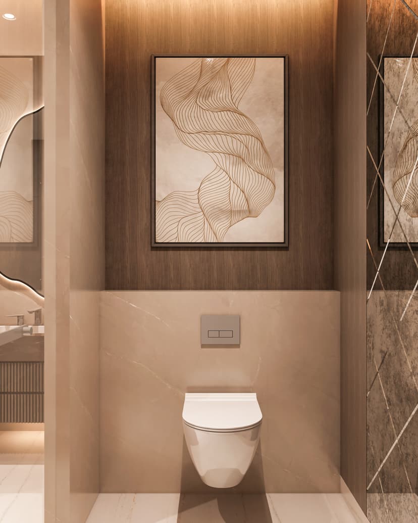 Bathroom with premium fixtures