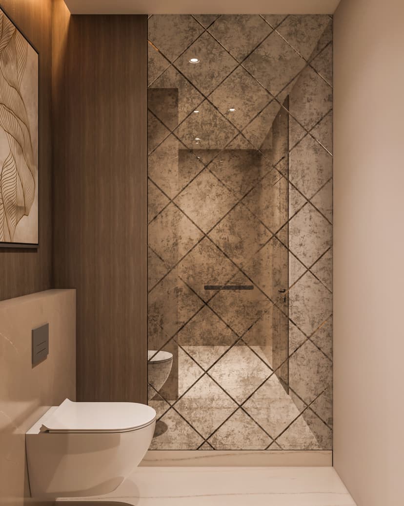 Bathroom with premium fixtures