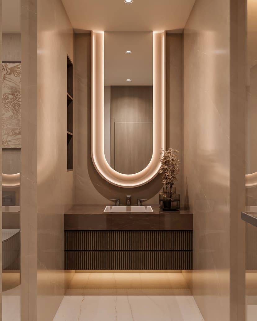 Bathroom with premium fixtures