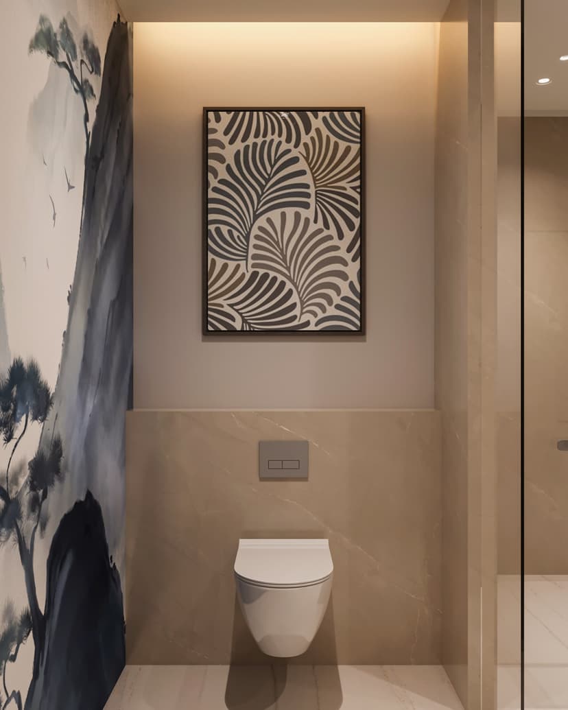 Bathroom with premium fixtures