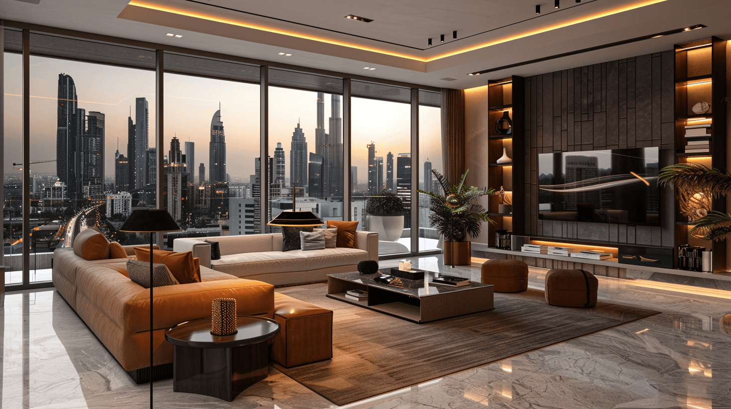 Luxury interior styling close-up Dubai