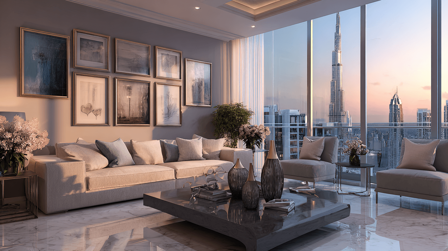 Luxury modern Dubai living room