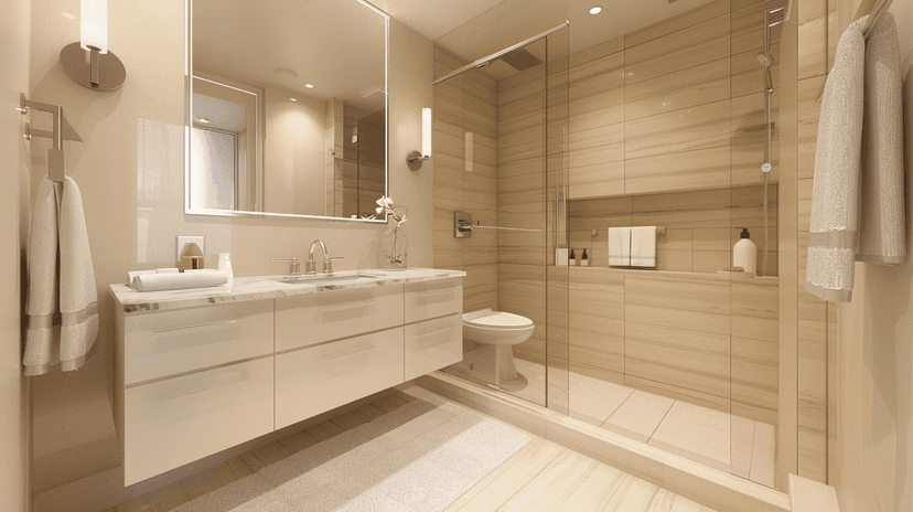 Address Harbour Point Bathroom Interior Design Dubai Creek Harbour