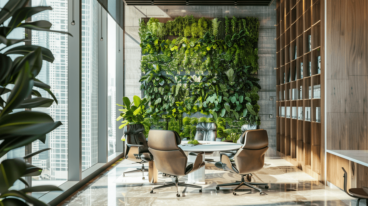 Biophilic Design and Organic Office Interiors in business bay