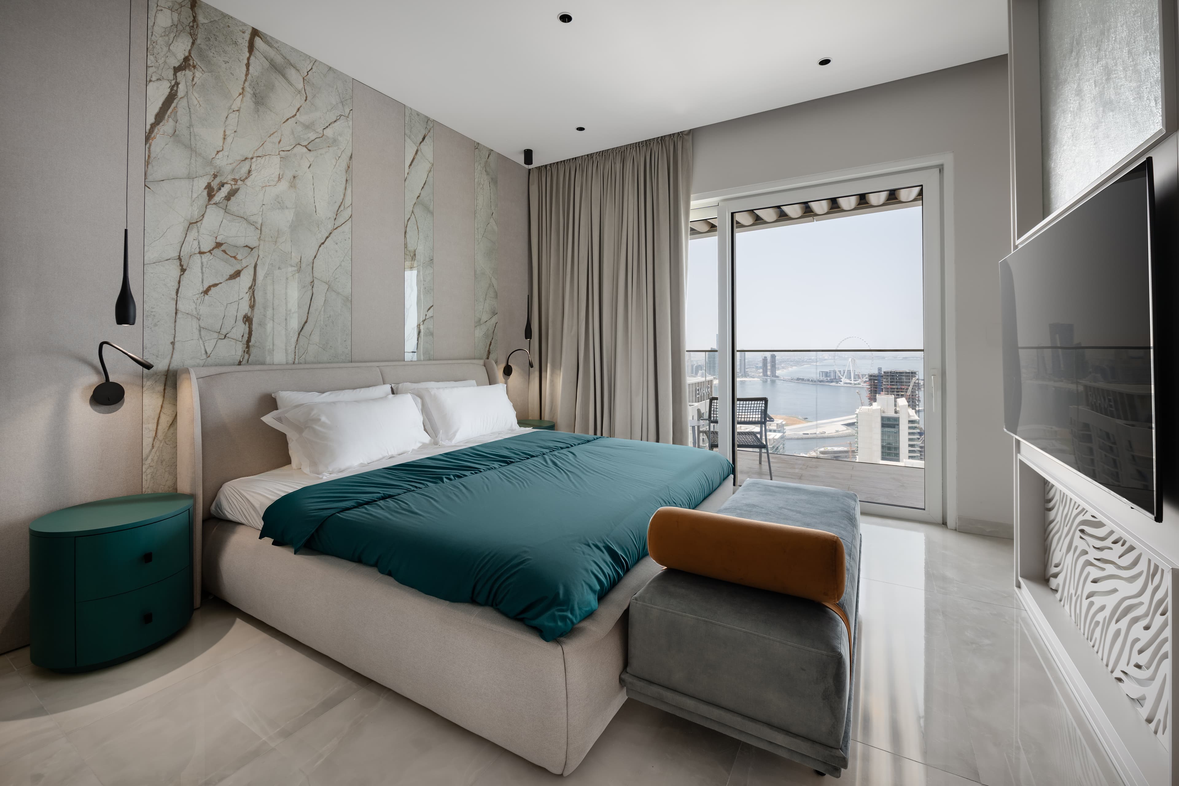 Luxury penthouse lounge interior design