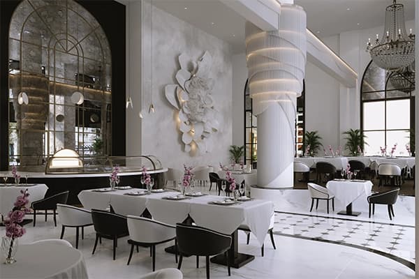 Dubai Interior Design - Modern Restaurant Counter Design 