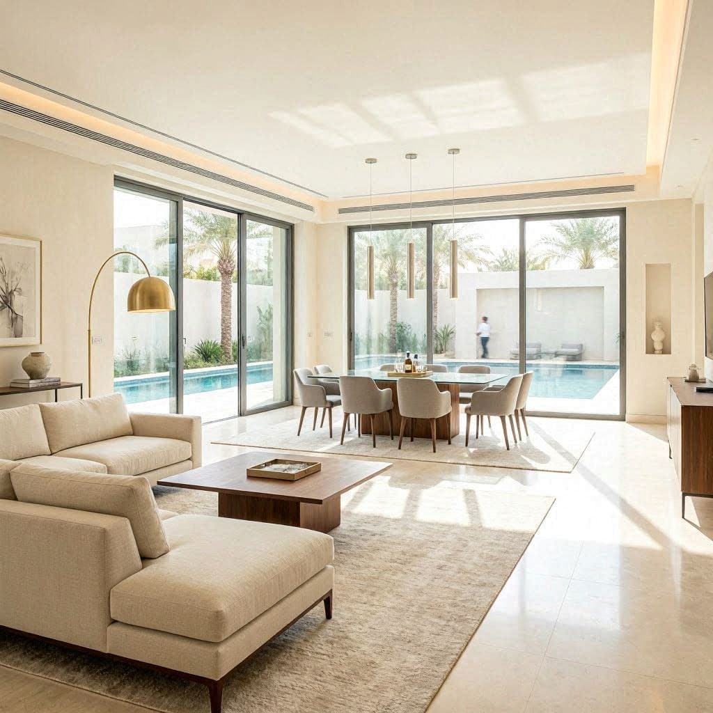 Living Room Interior Design in Jumeirah Dubai