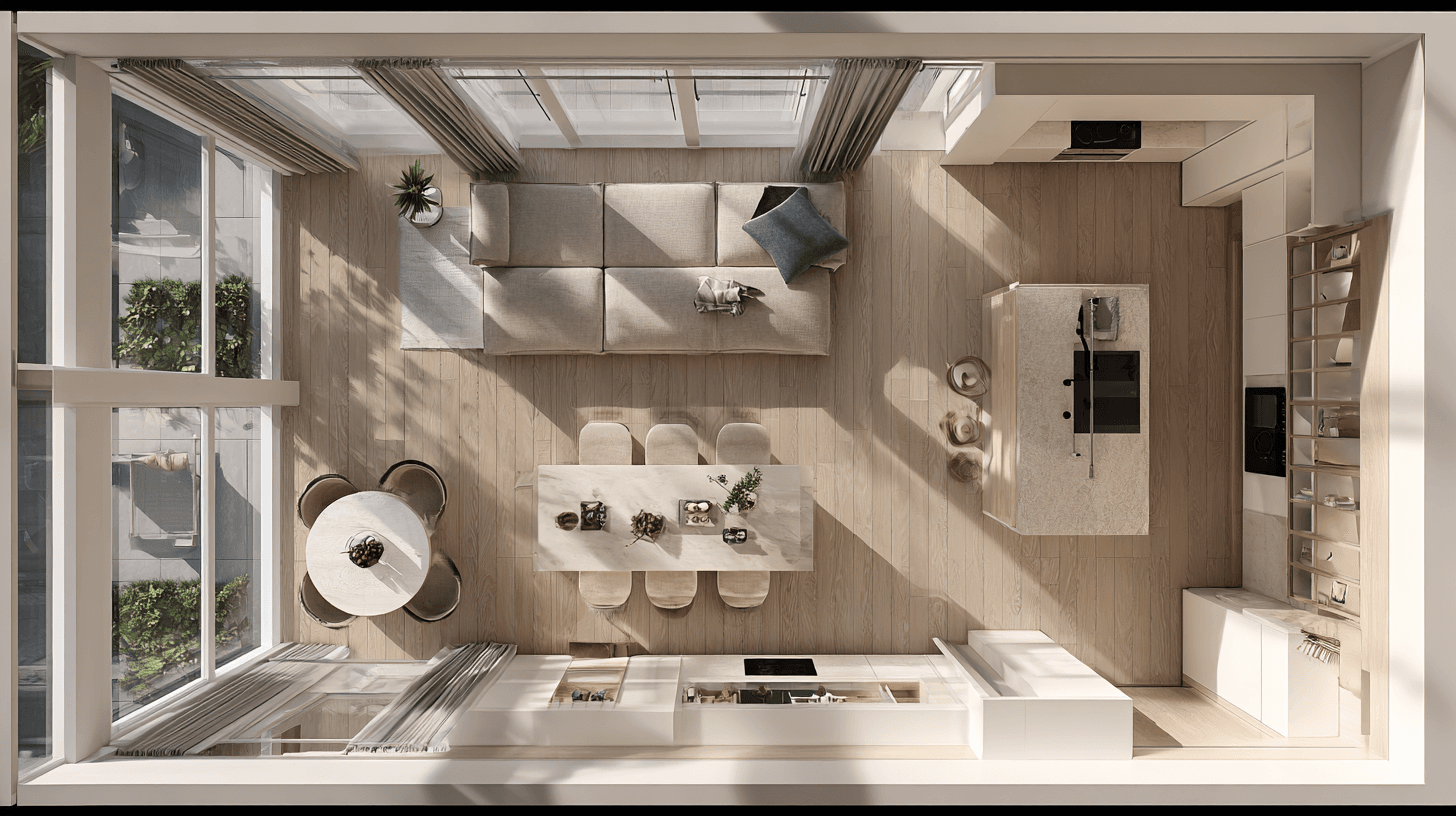 luxury Dubai creek apartment floor plan