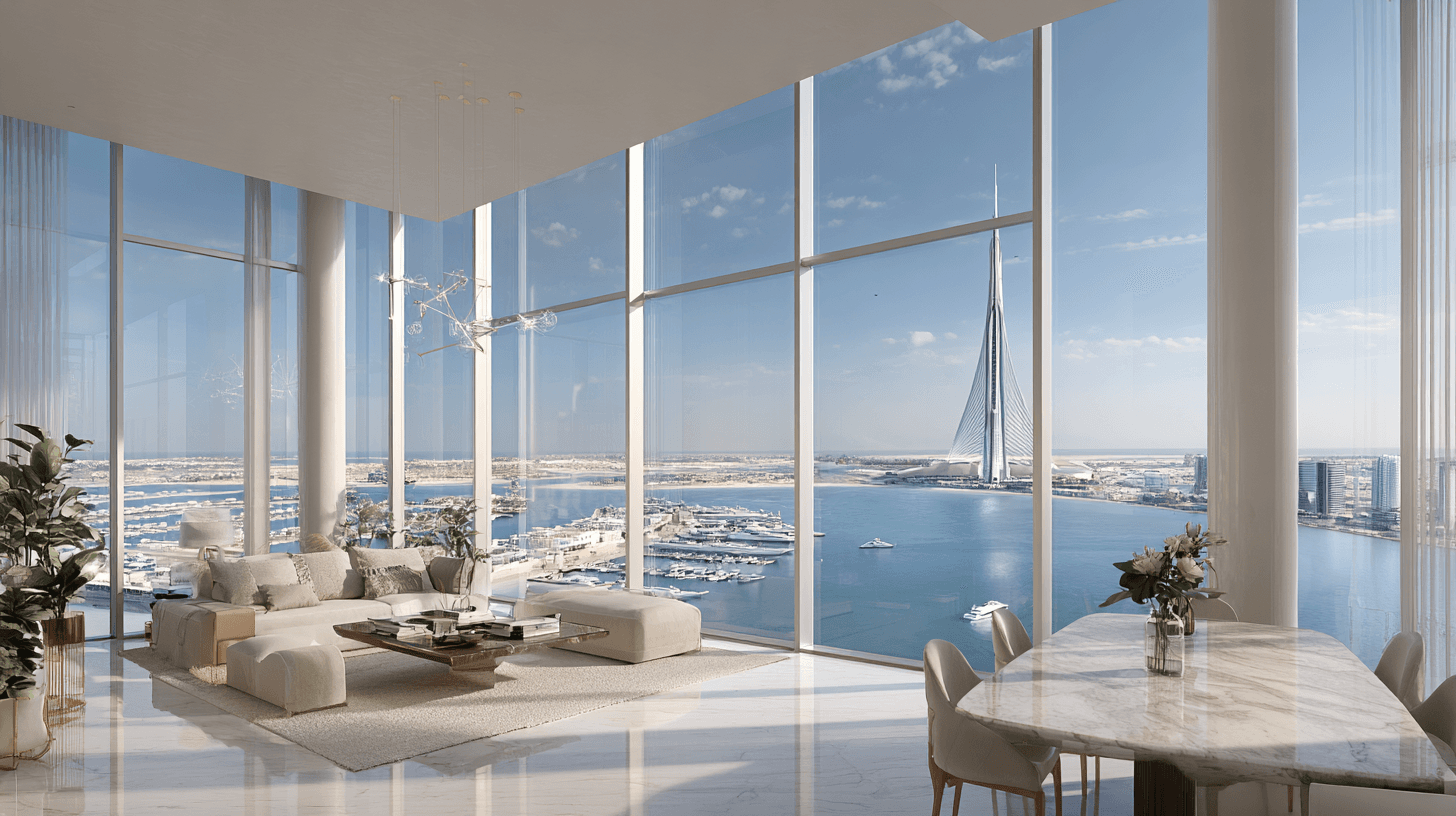 luxury apartment interior in Creek Harbour