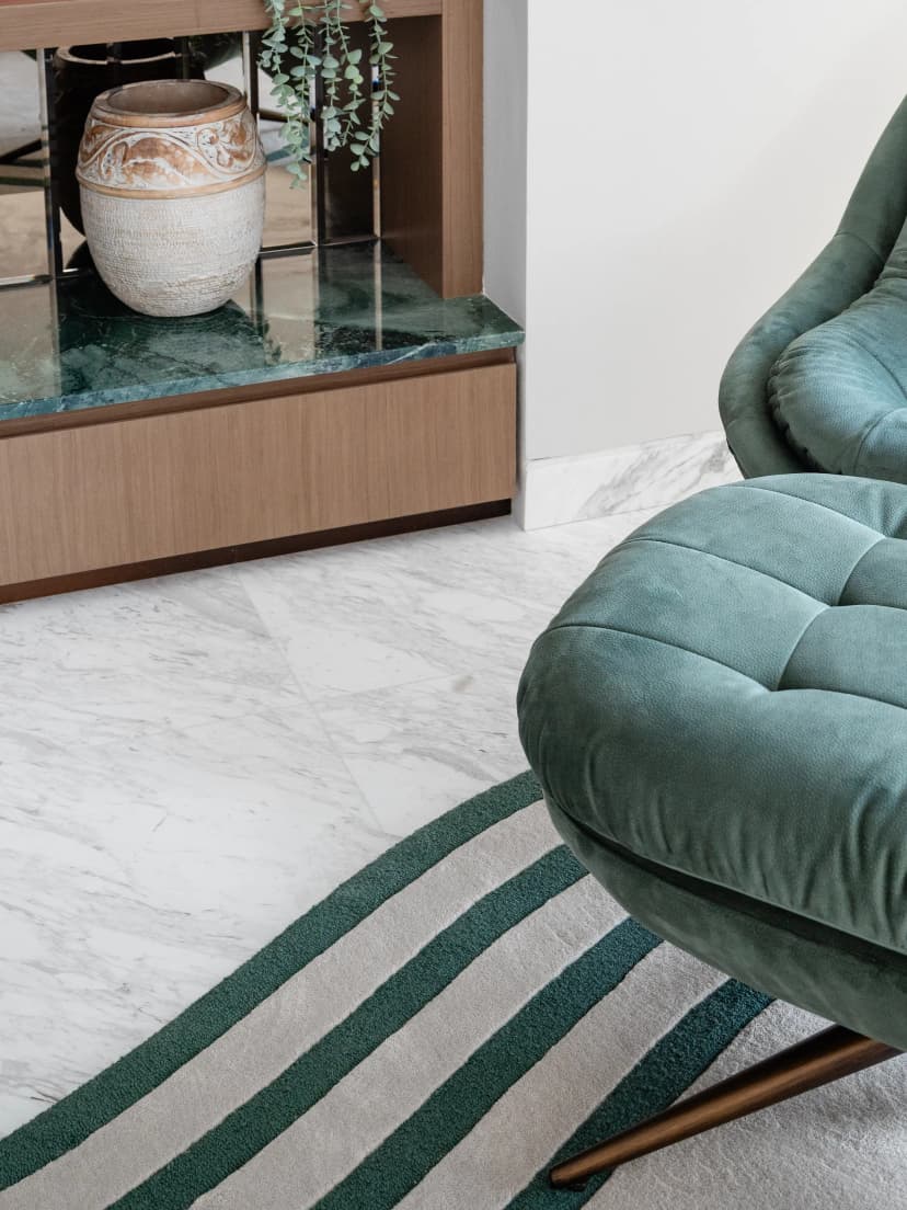 Stair lobby with ambient lighting