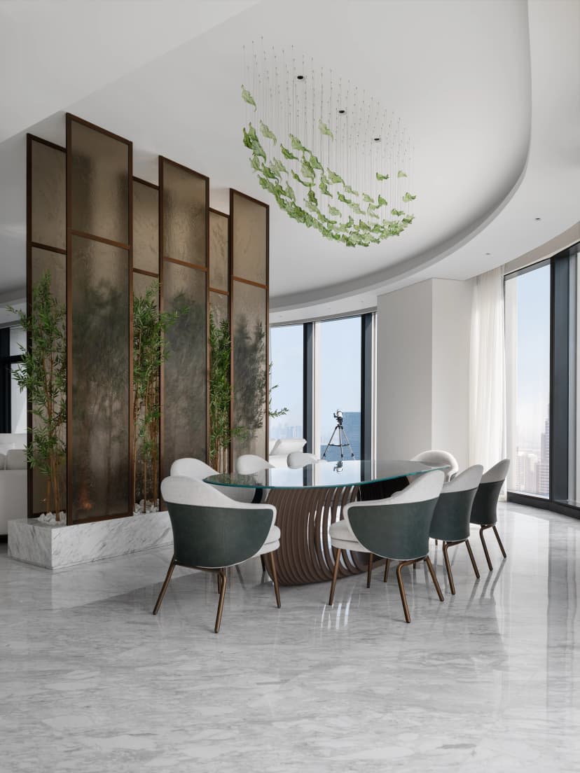 Bedroom 2 with warm palette