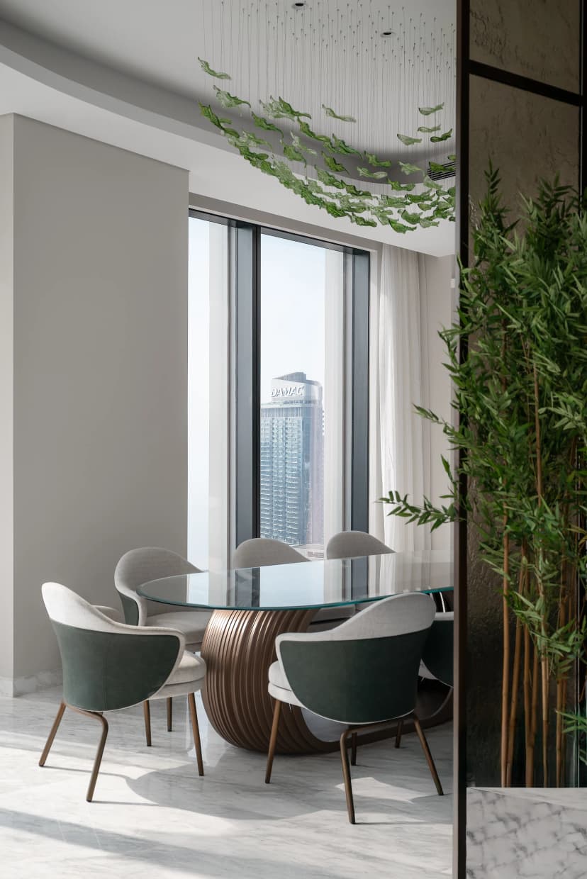 Bedroom 2 with warm palette