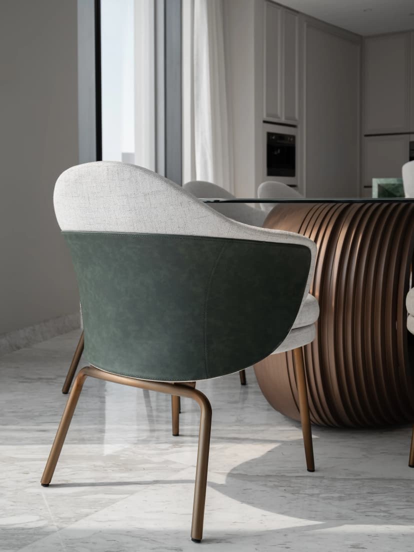 Bedroom 2 with warm palette