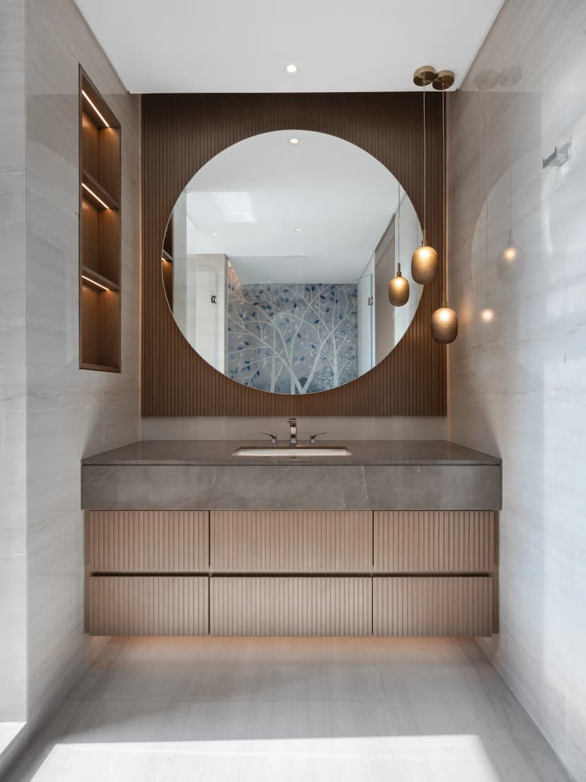 Bathroom with premium fixtures