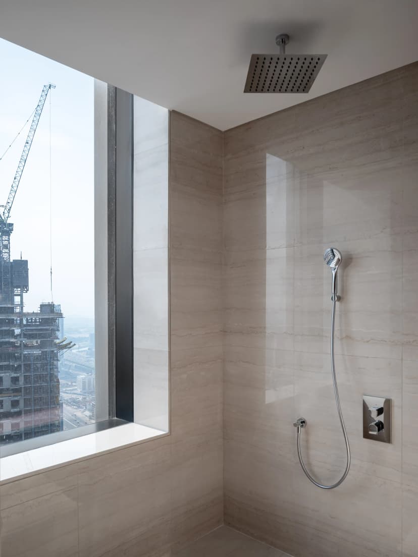 Bathroom with premium fixtures