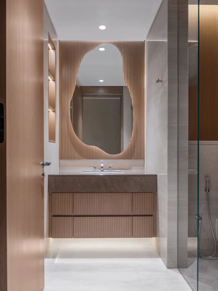 Bathroom with premium fixtures