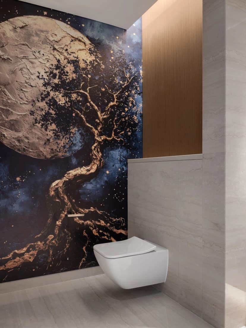 Bathroom with premium fixtures