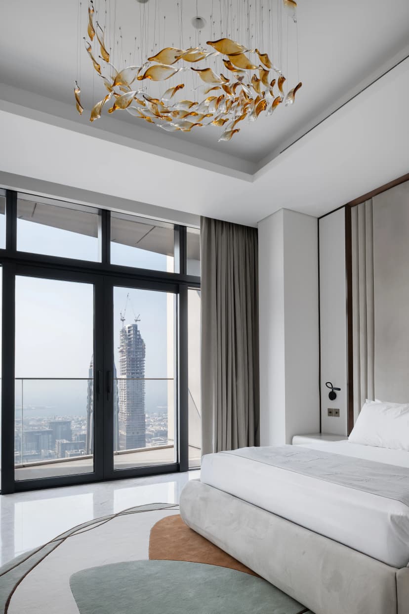 Bedroom 2 with warm palette