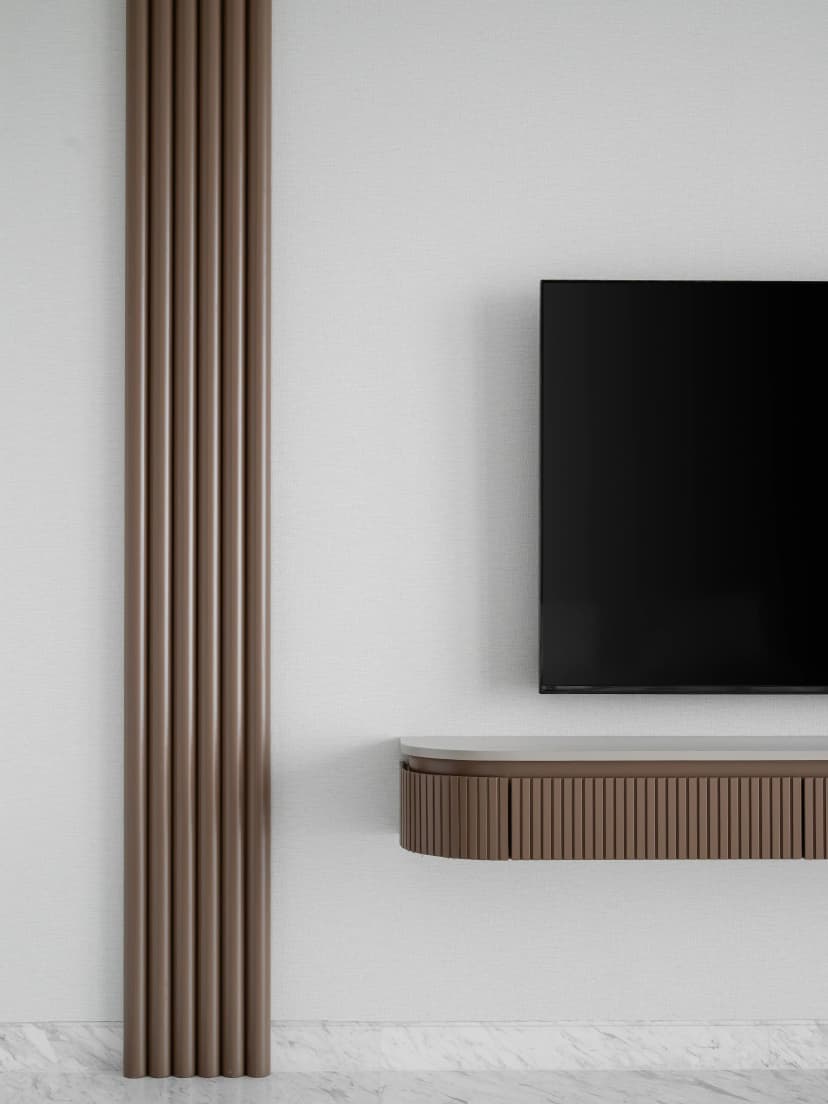 Bedroom 2 with warm palette