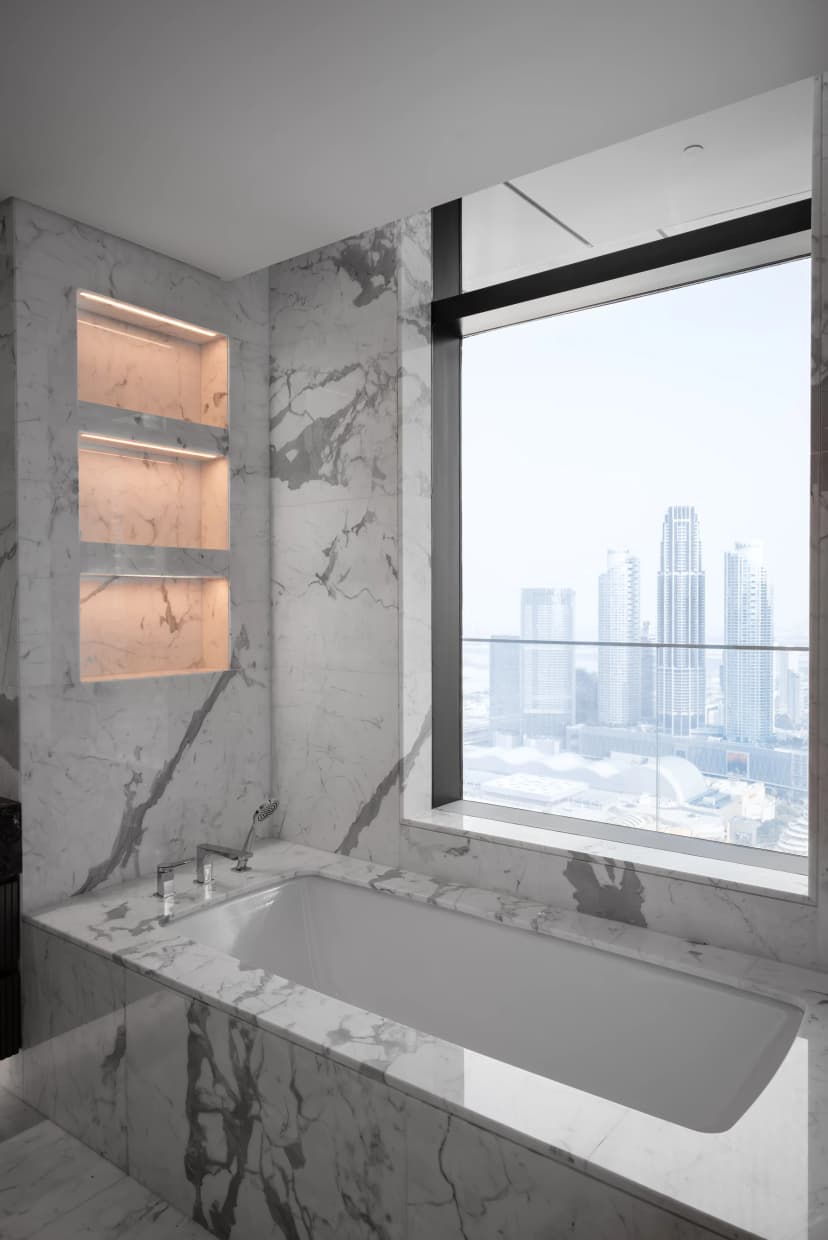 Bathroom with premium fixtures