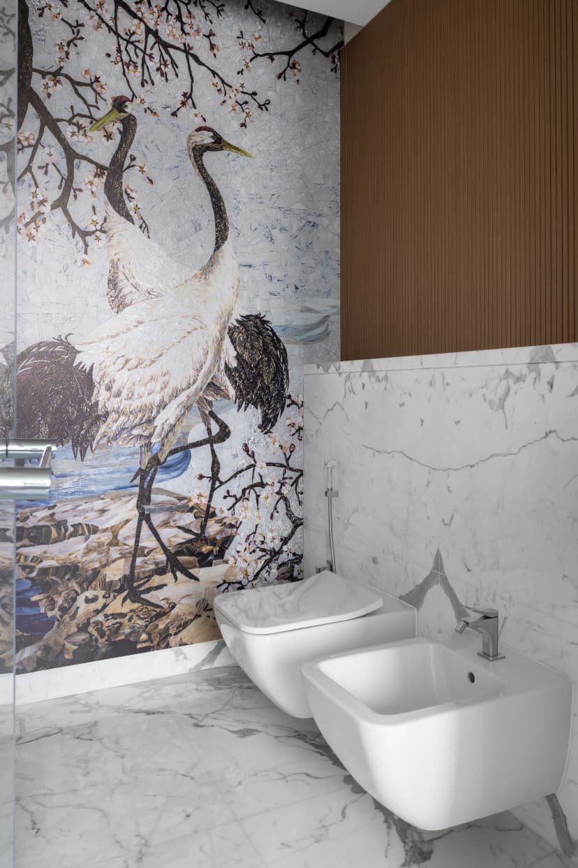 Bathroom with premium fixtures