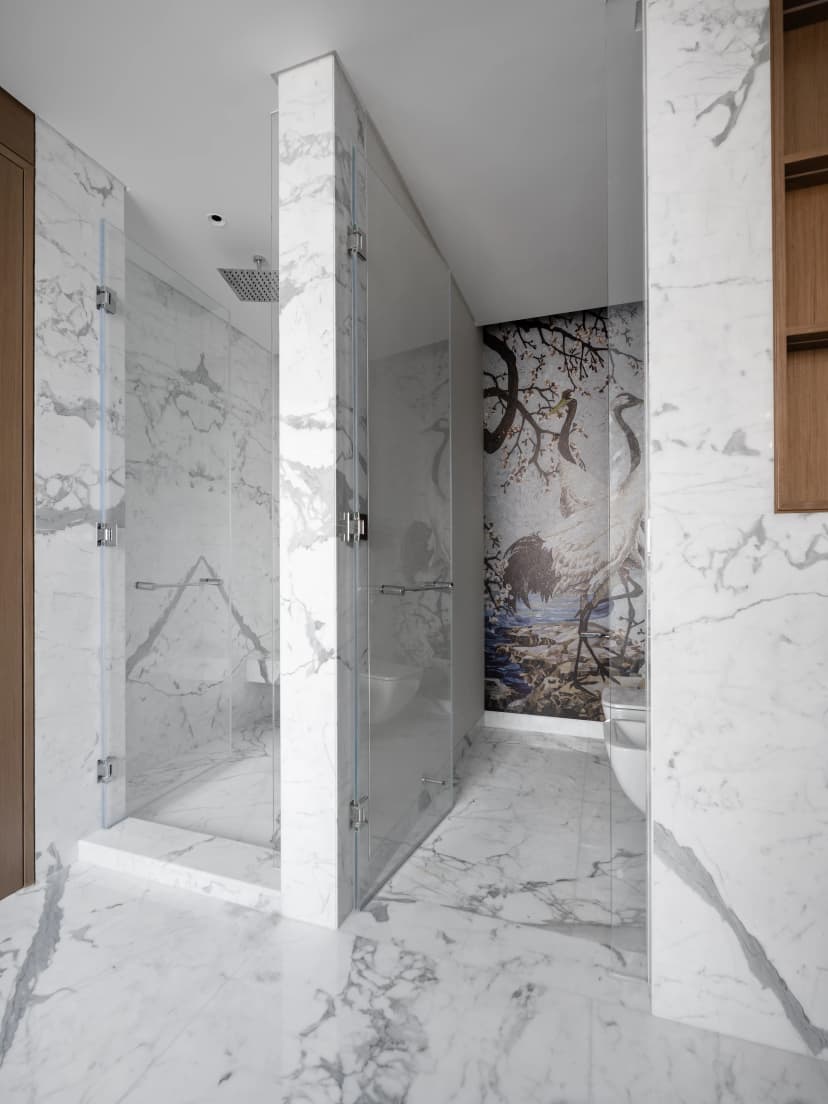 Bathroom with premium fixtures