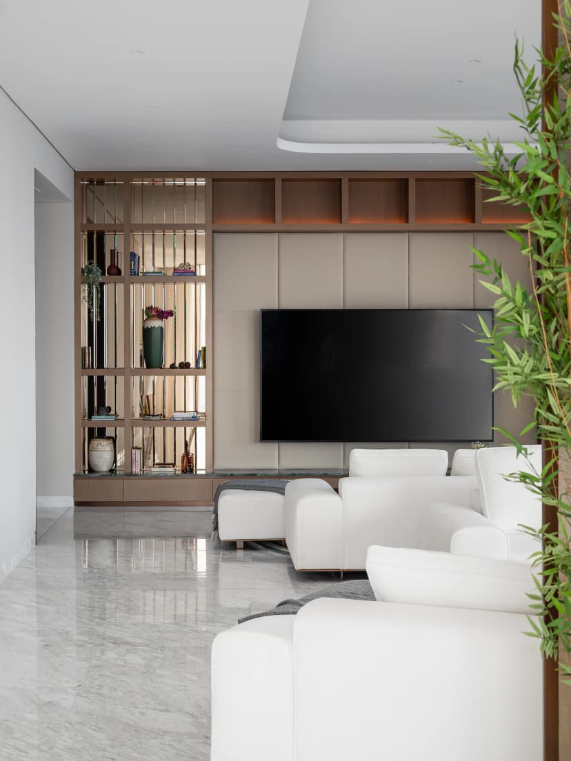 Master bedroom with ambient lighting