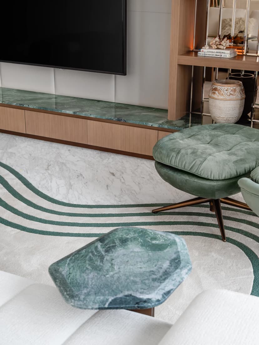 Stair lobby with ambient lighting