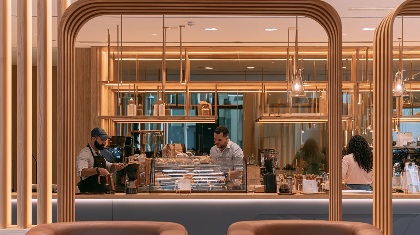 Premium cafe interior design in Dubai