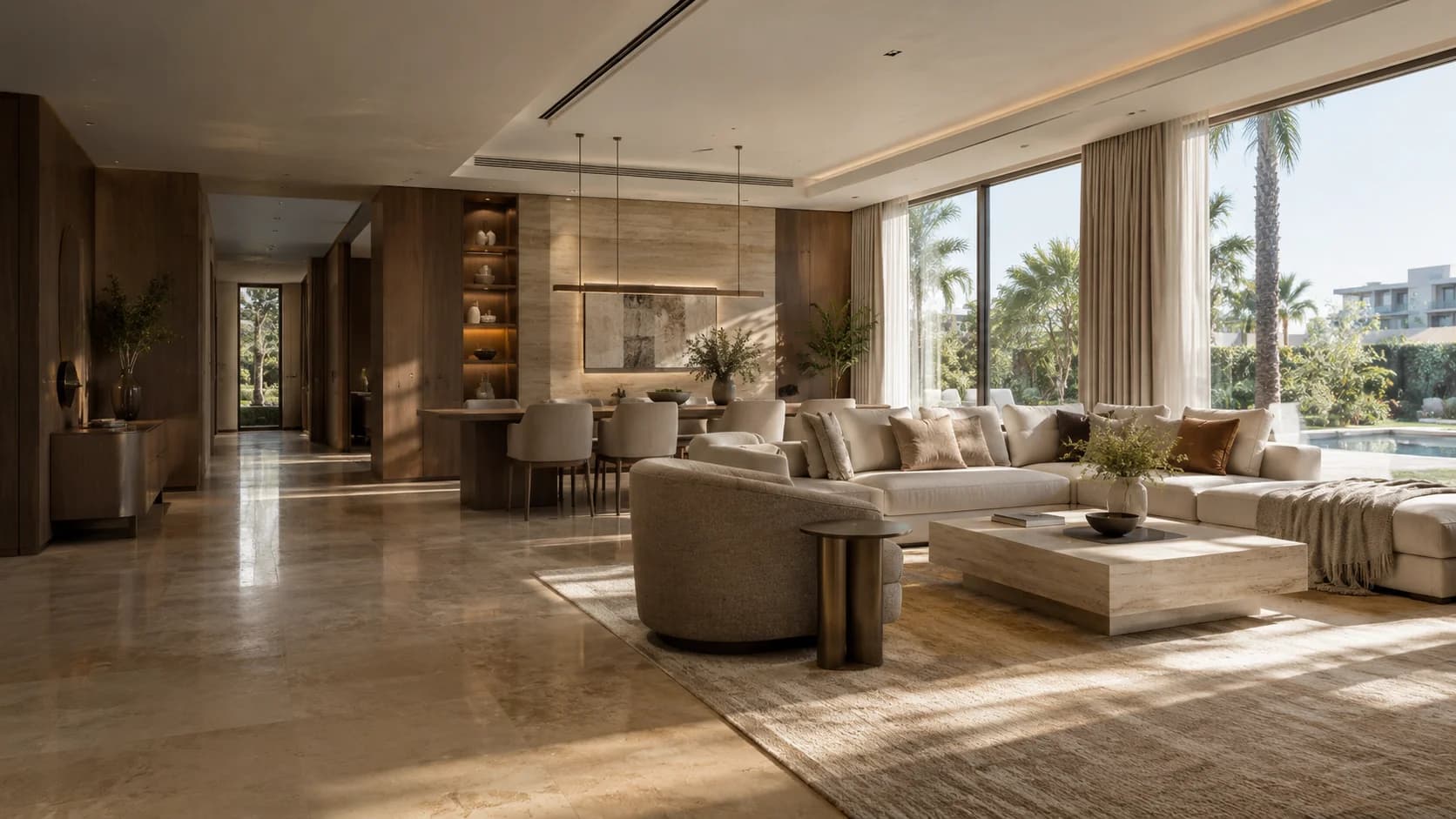 Luxury villa renovation interior in Dubai