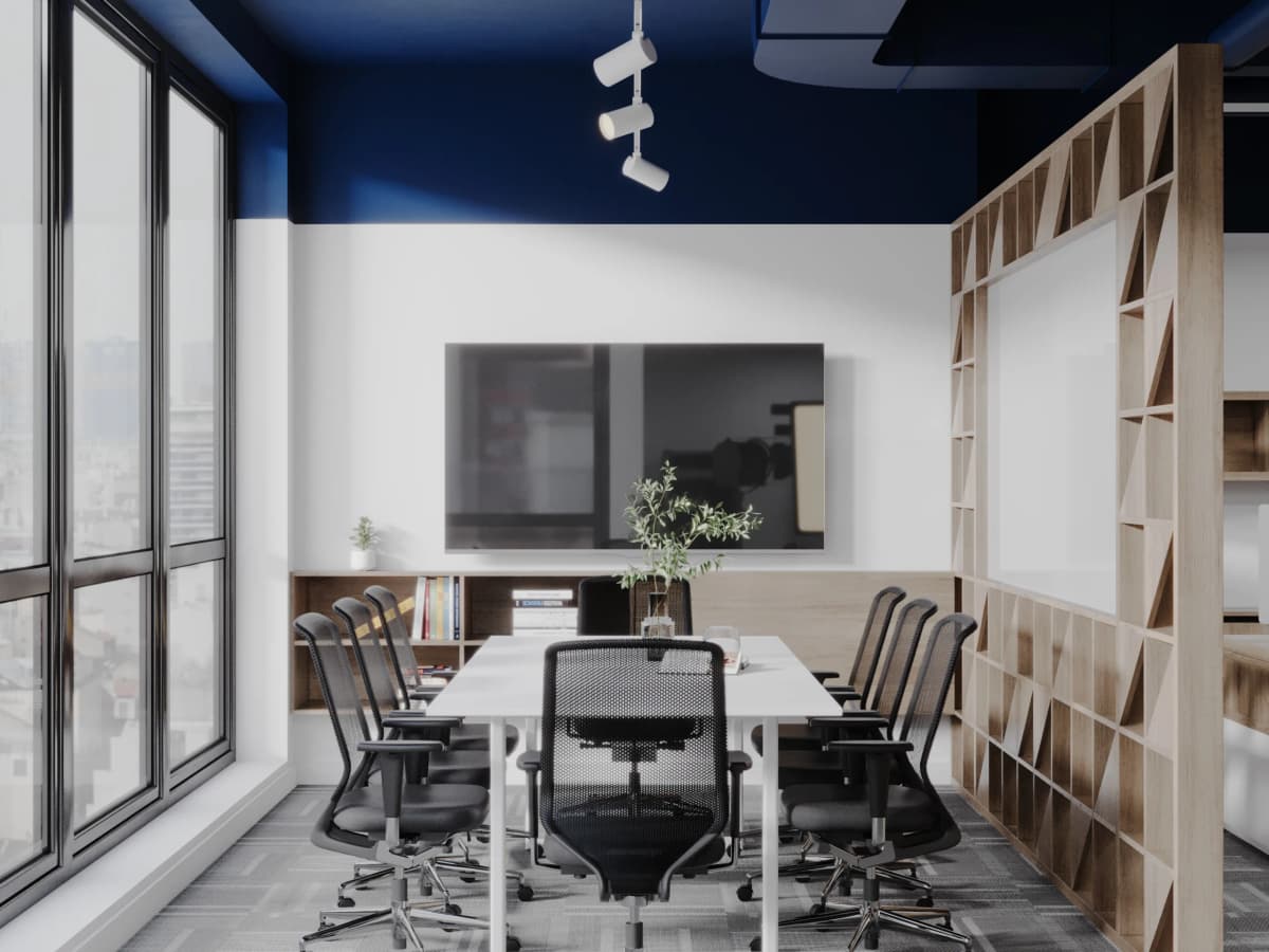 Round luxury bed with fairy lights