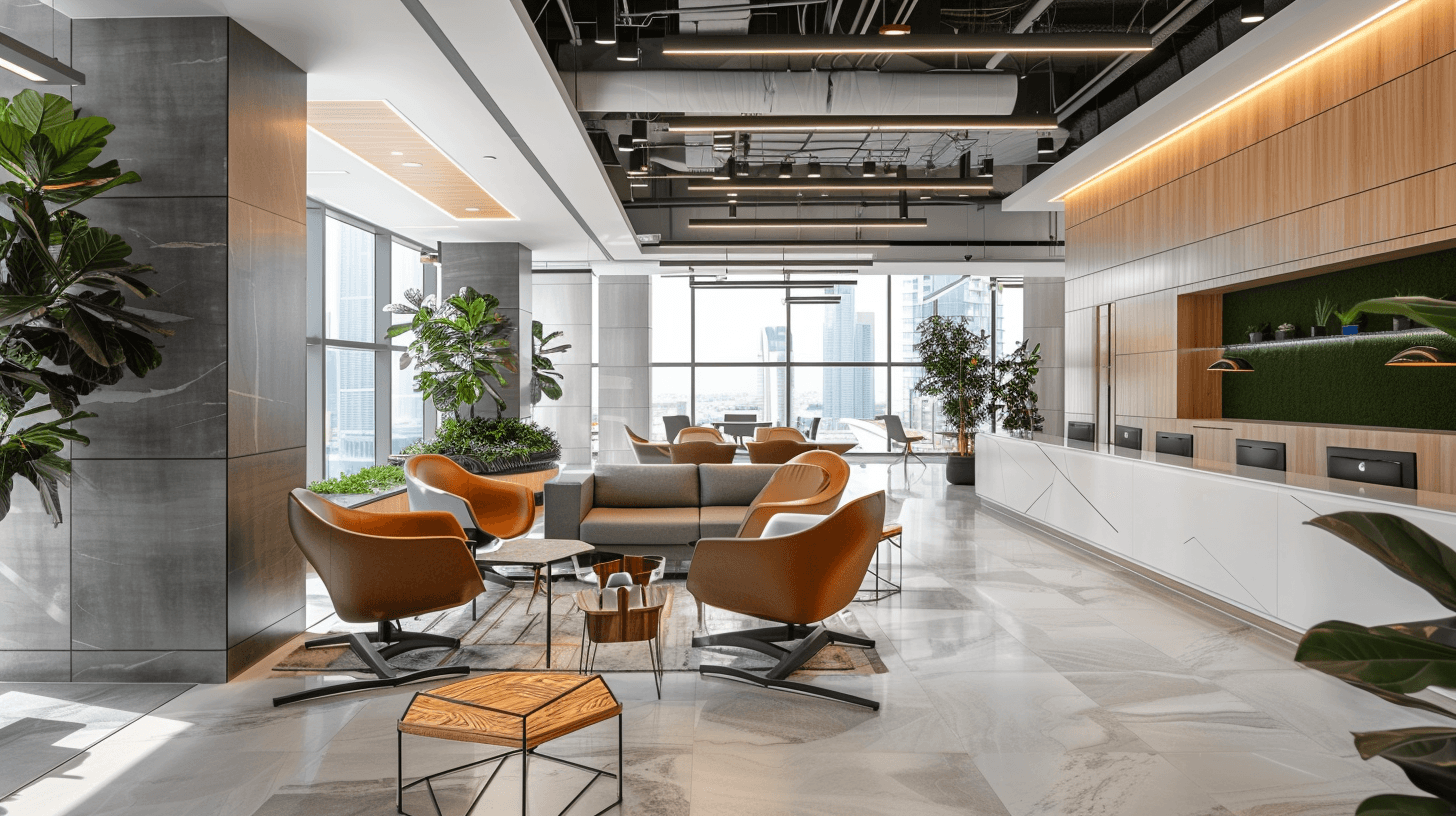 Wellness Focused Office Interiors in business bay
