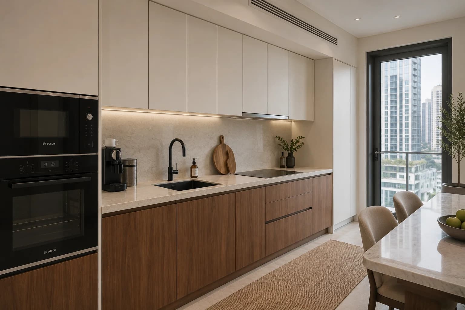 Two-Tone Kitchen Cabinets Dubai Two tone kitchen cabinets Dubai