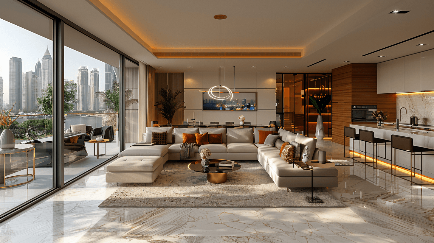 Modern Fit-out in Business Bay Apartment