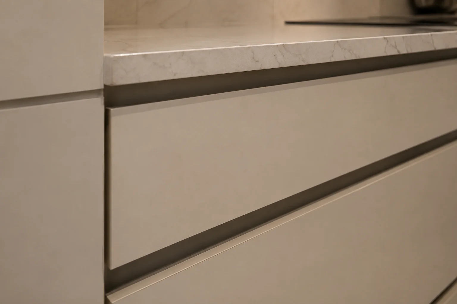 Handleless Kitchen Cabinets Dubai Handleless kitchen cabinets Dubai