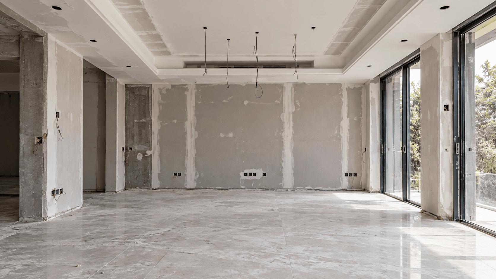 Majan villa before, at bare developer handover