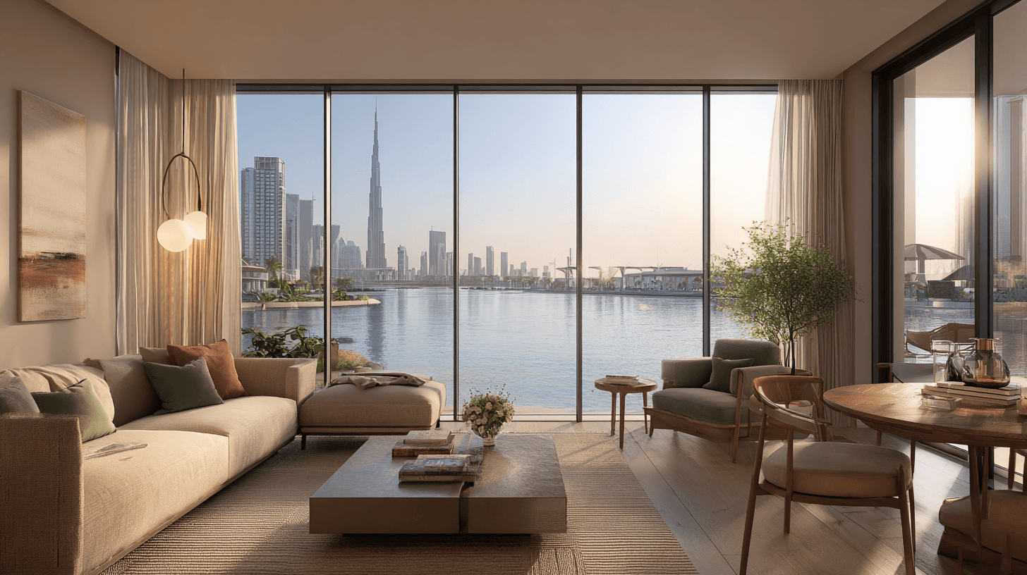 Luxury interior material focus